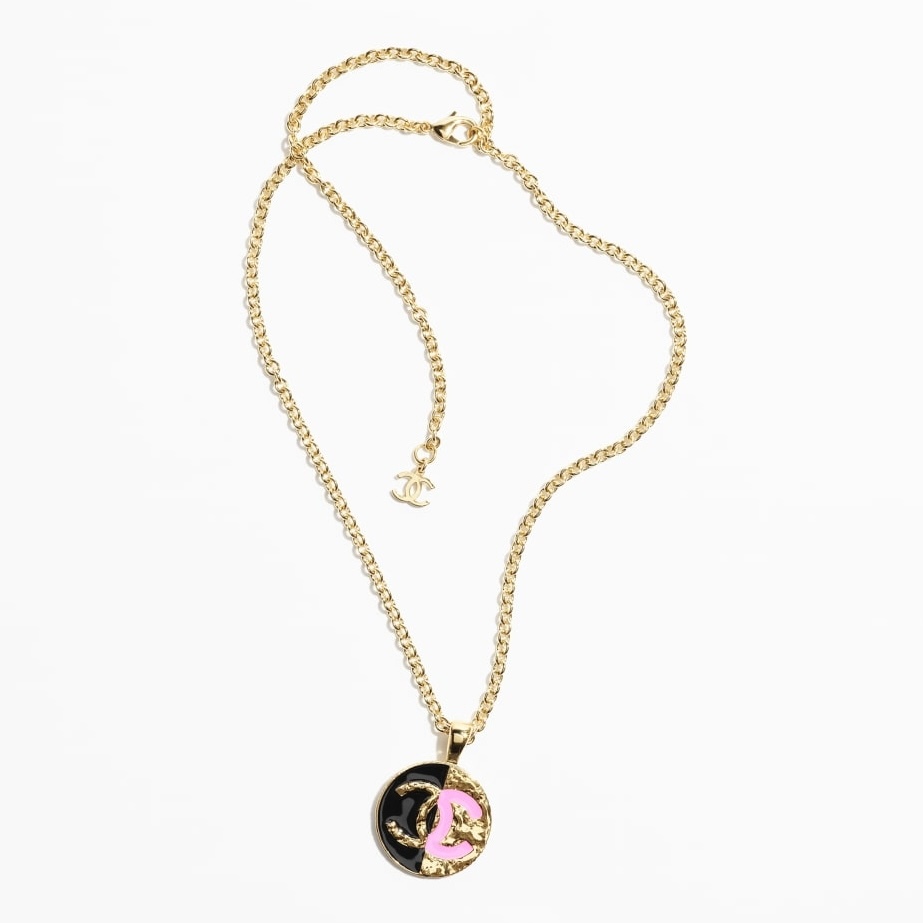 全新 24C CHANEL 頸鏈 ABC479 黑/粉 熔岩金弊 CHANEL NECKLACE#BRAND NEW #香榭站正品