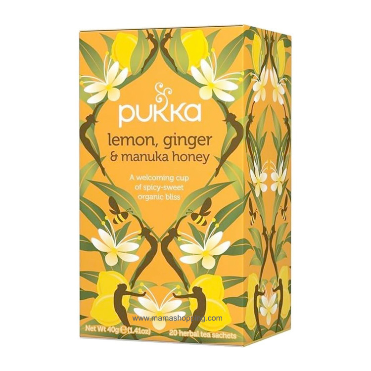 Pukka 有機麥蘆卡蜂蜜檸檬薑茶 (20包裝）