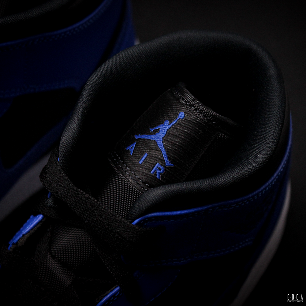 (現貨秒發) Air Jordan 1 Mid Royal Blue 黑藍 554724-077