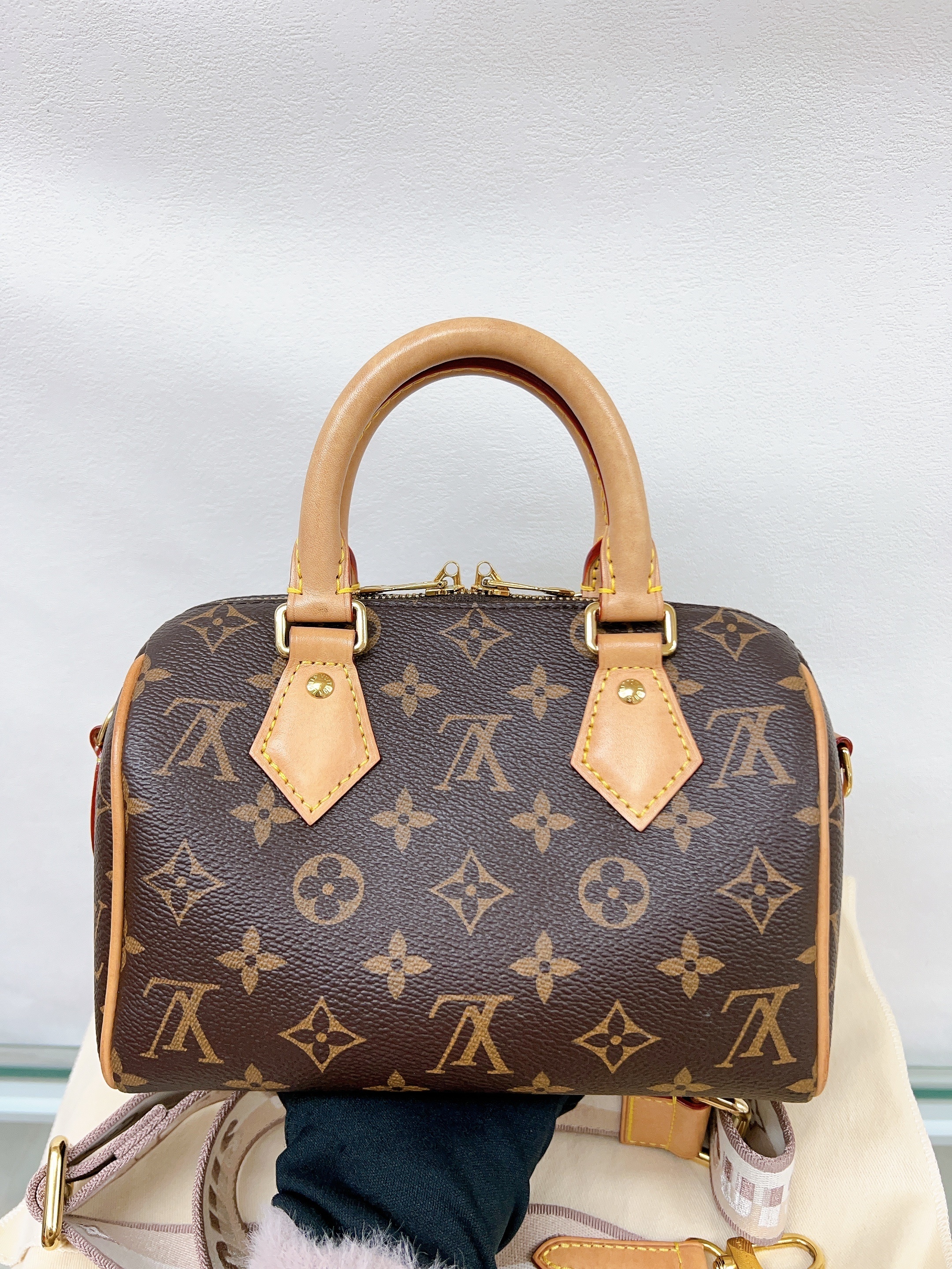 Lv speedy 20 bandouliere beige