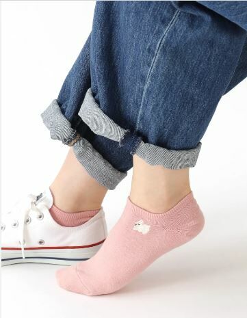 [現貨優惠] 靴下屋 Mighty Soxer 睡覺的小動物刺繡運動鞋襪