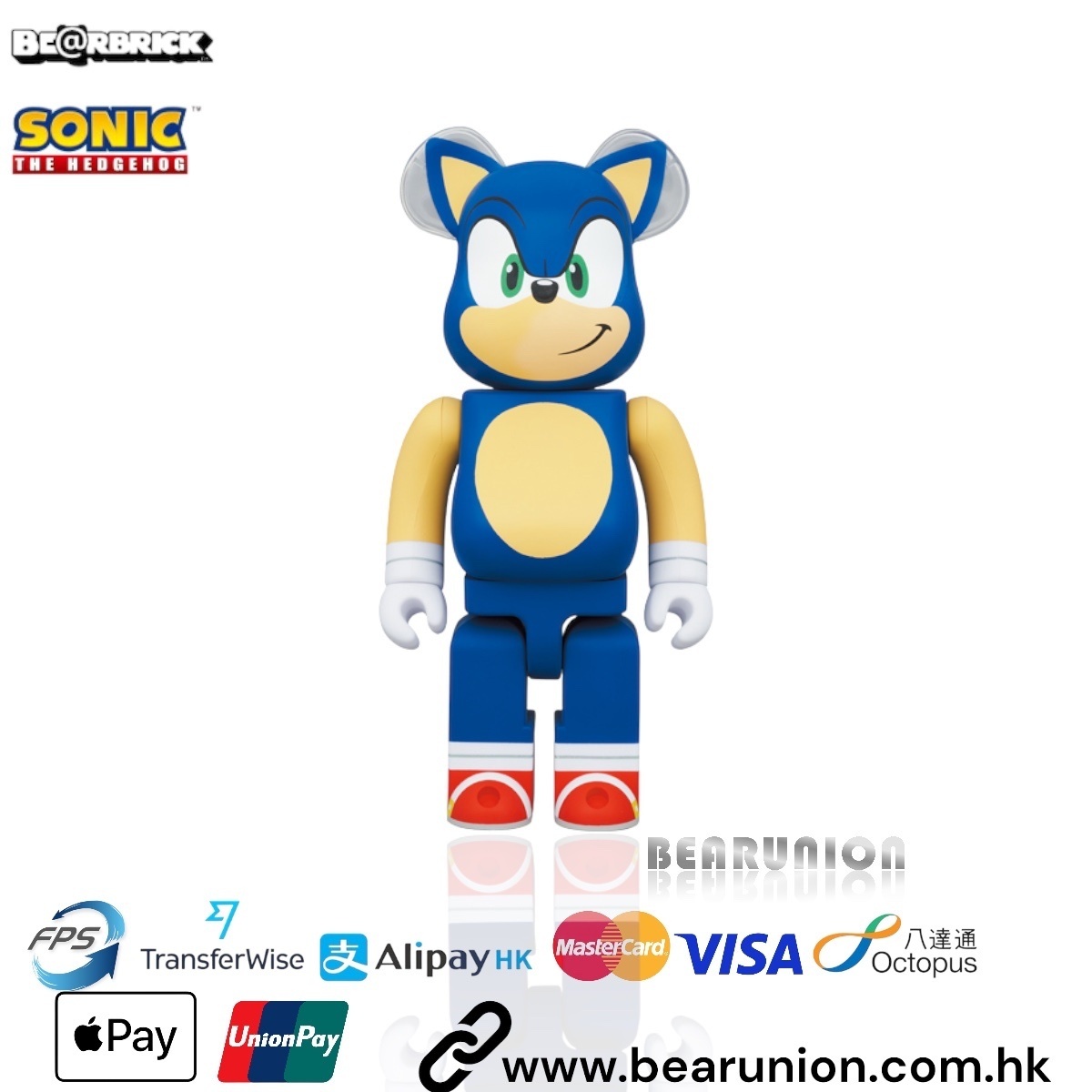 Bearbrick 400% Sonic the Hedgehog