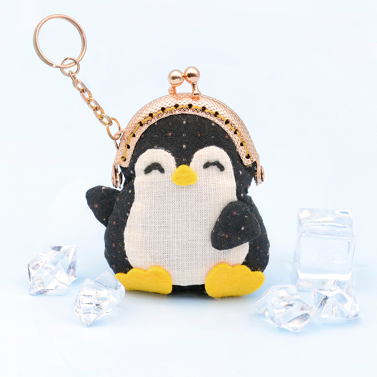 5公分鑰匙圈口金/個【贈企鵝口金包紙型】