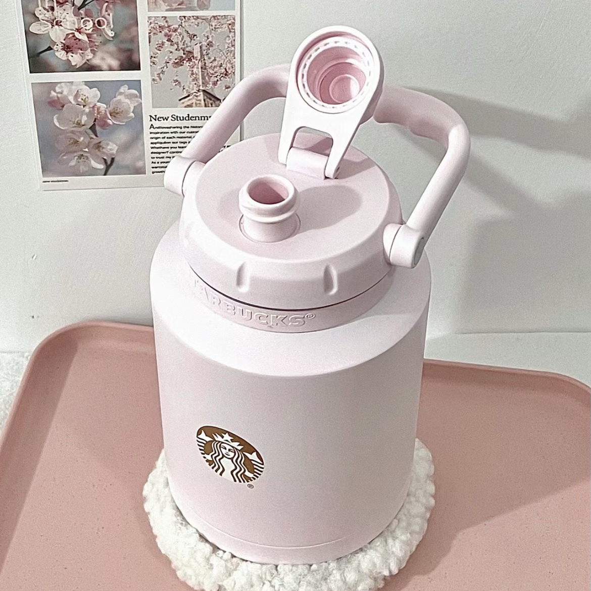 Starbucks 星巴克 漫步春日系列 櫻花粉 保溫杯 隨行杯