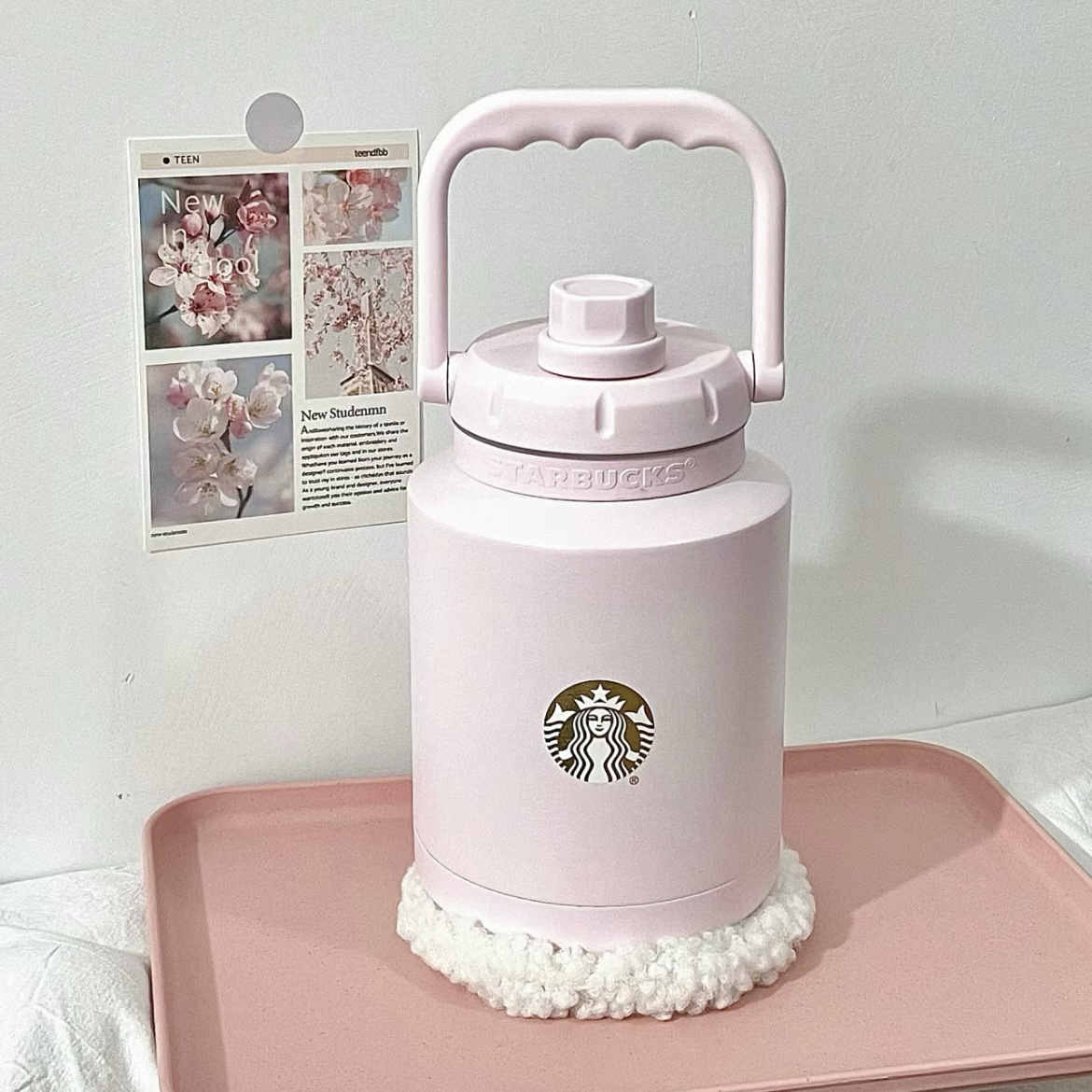 Starbucks 星巴克 漫步春日系列 櫻花粉 保溫杯 隨行杯