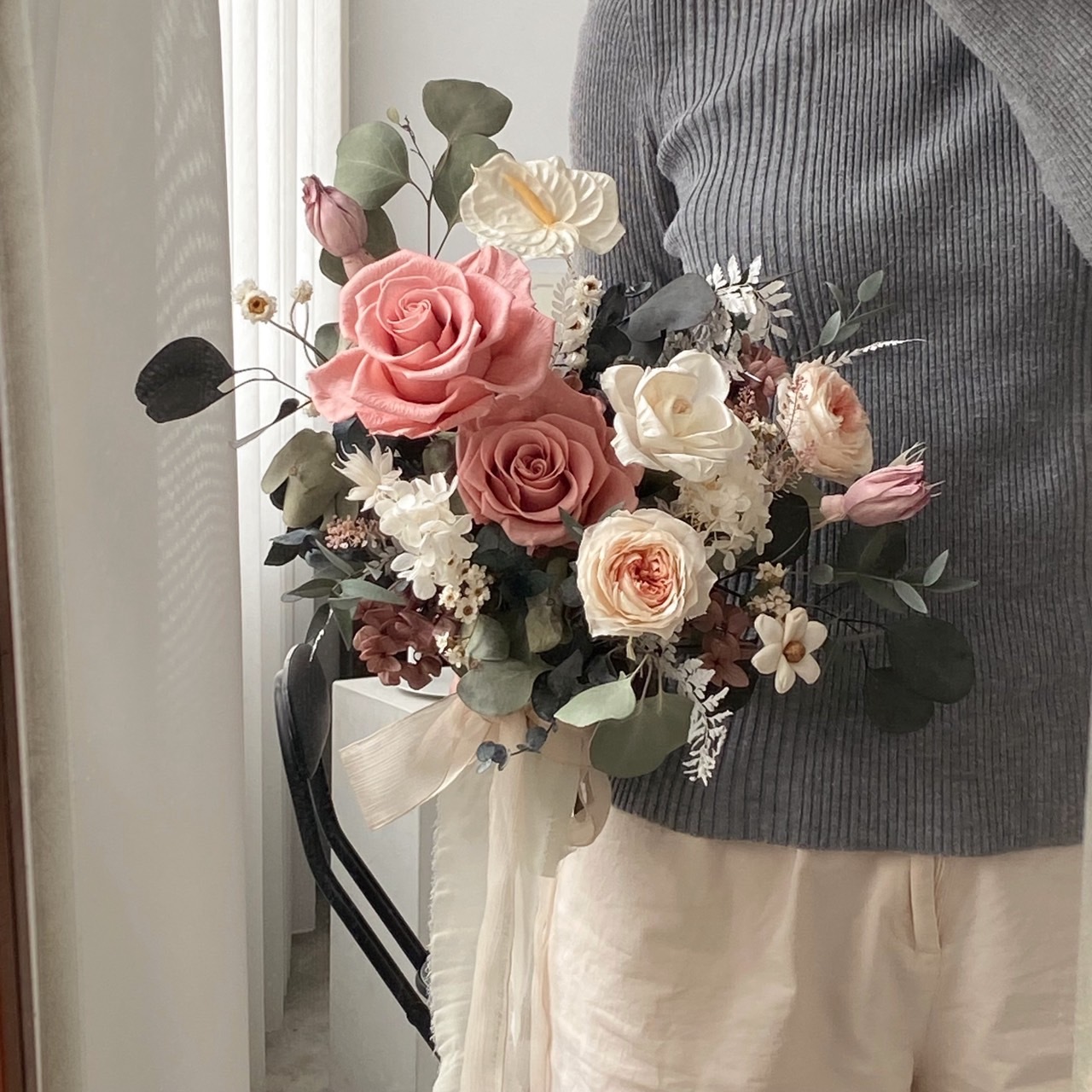 永生捧花-野生玫瑰