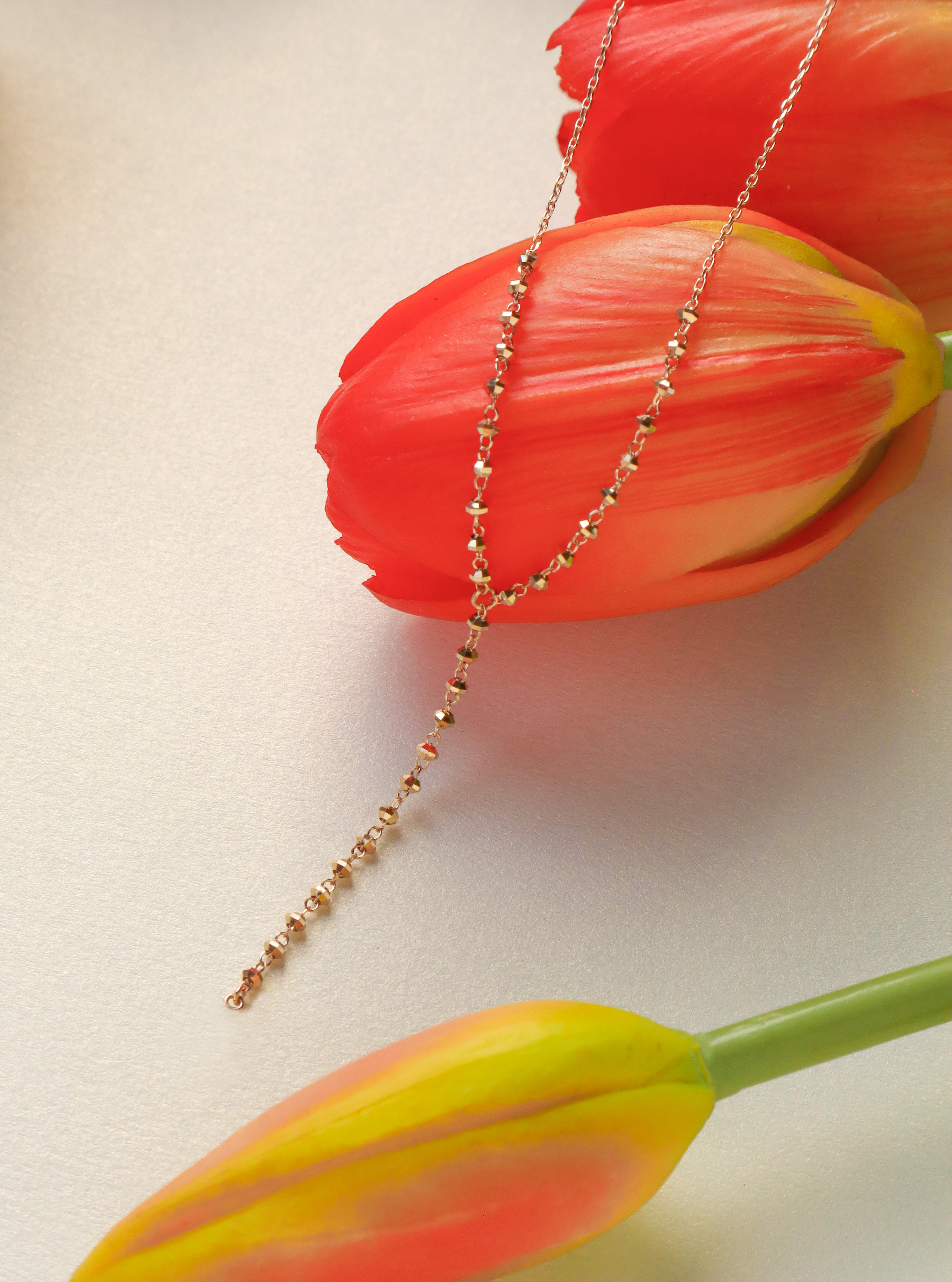 18K/日本設計款系列-Y型公主長鍊