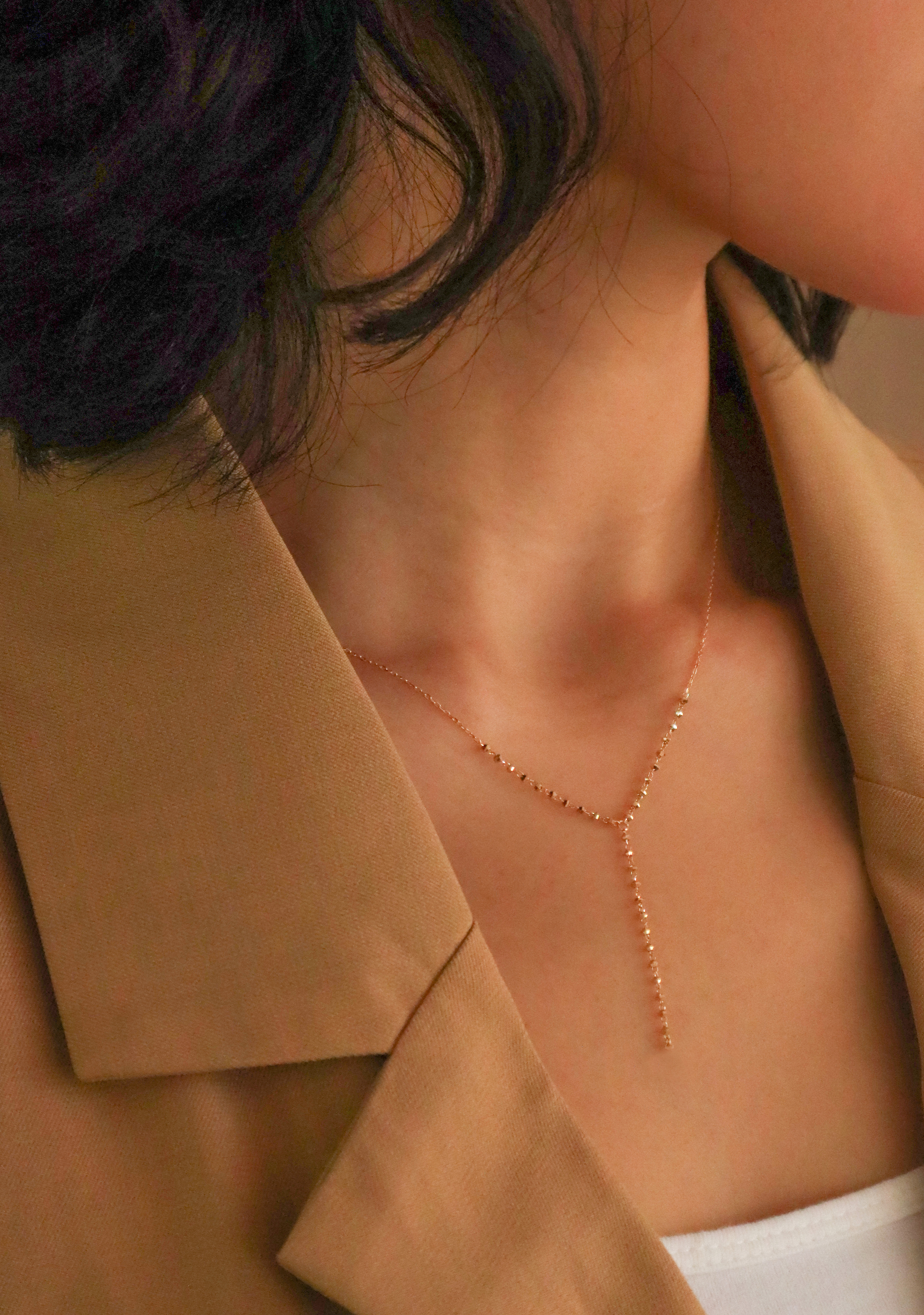 18K/日本設計款系列-Y型公主長鍊