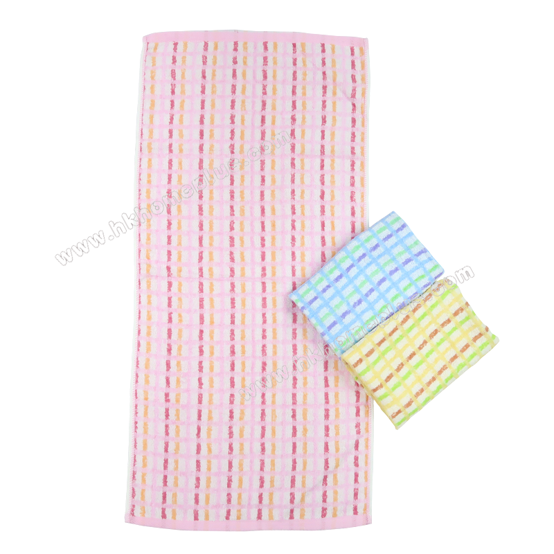 3條裝 細格仔洗面毛巾