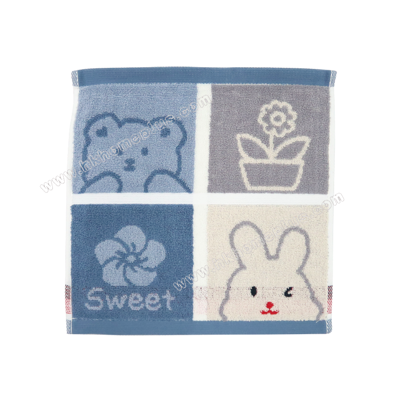 4條裝 小熊厚身細方巾