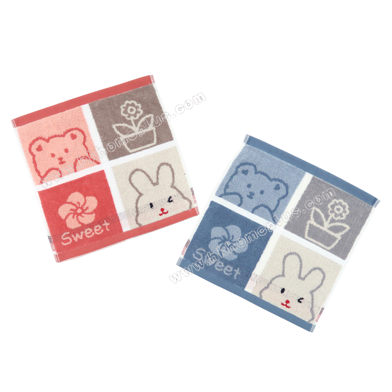 4條裝 小熊厚身細方巾