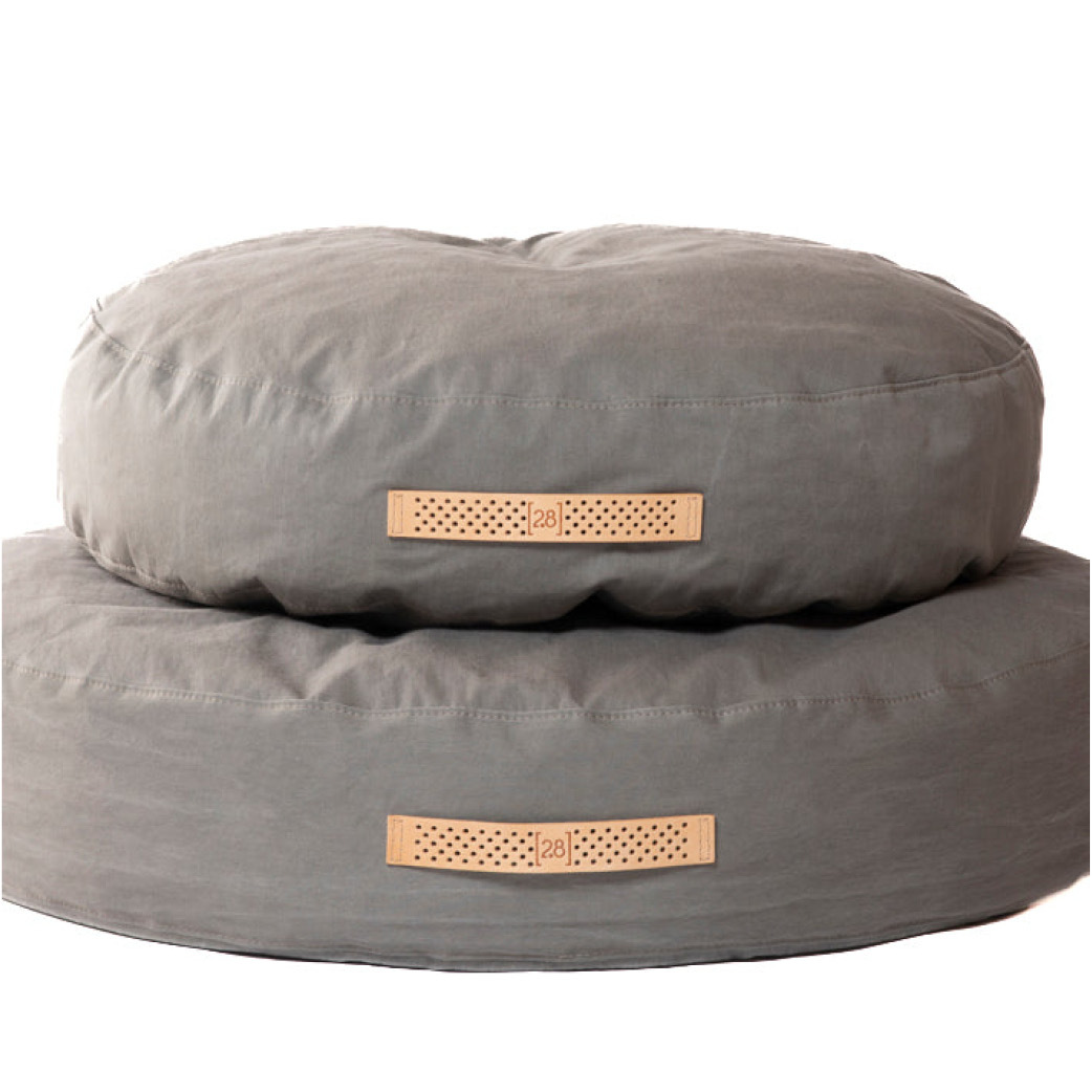 2.8 Design for Dogs - Fulvio 棉斜紋布寵物床 - 灰