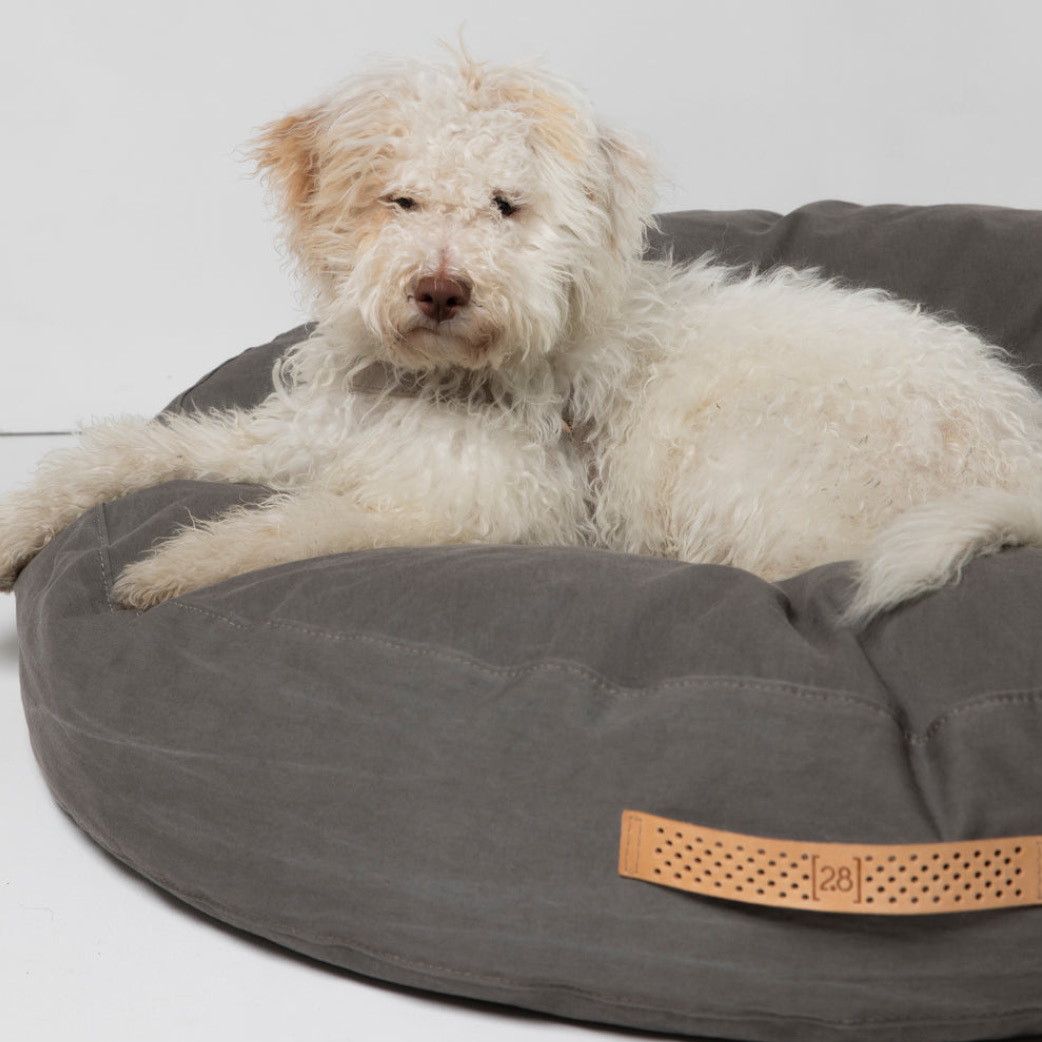 2.8 Design for Dogs - Fulvio 棉斜紋布寵物床 - 灰