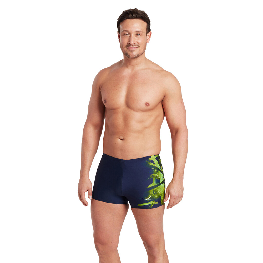 ZOGGS 男性《投影意趣》 運動四角泳褲