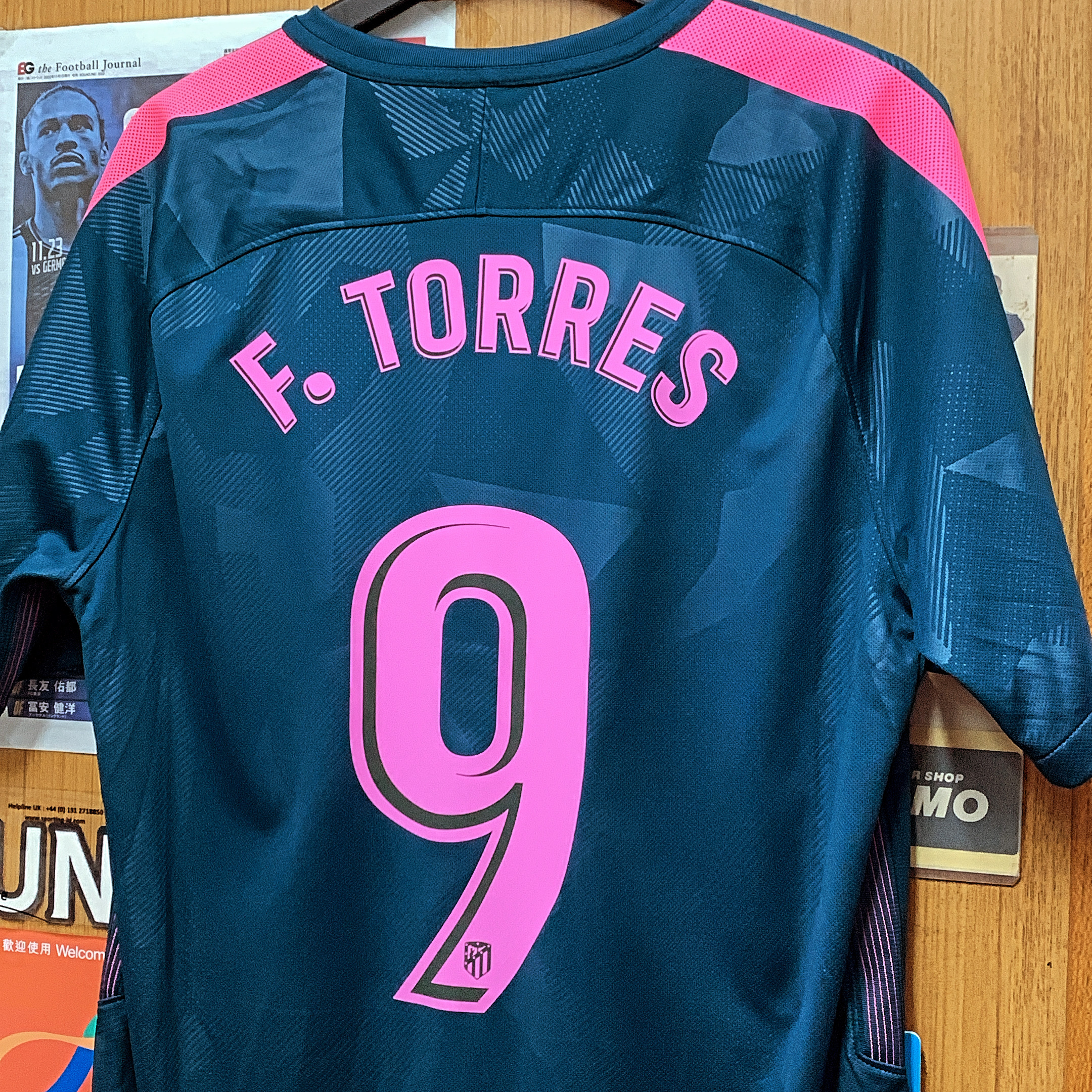 2017 Atletico Madrid Third Away Shirt with #9 TORRES