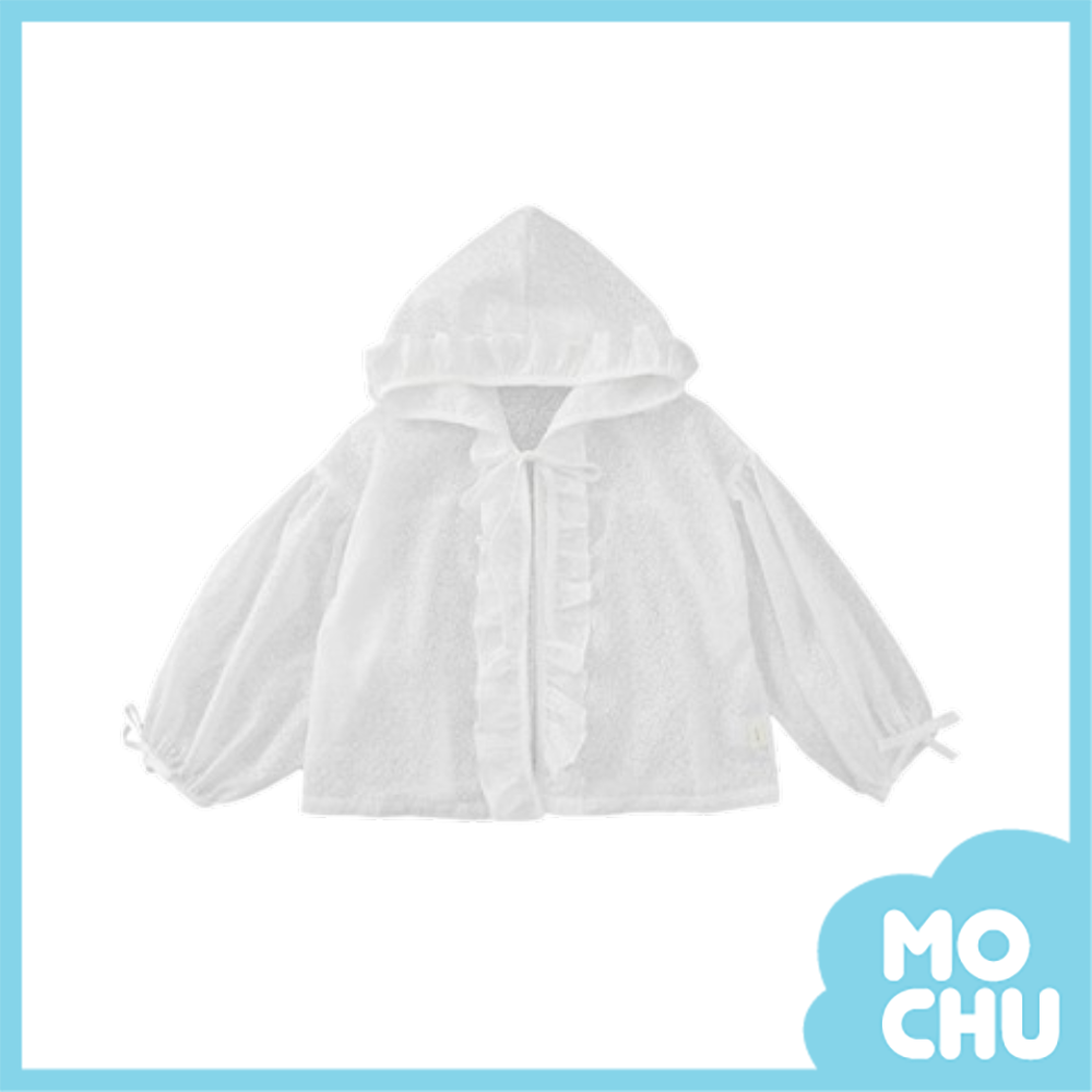 波浪花邊防曬連帽外套(兩色)
