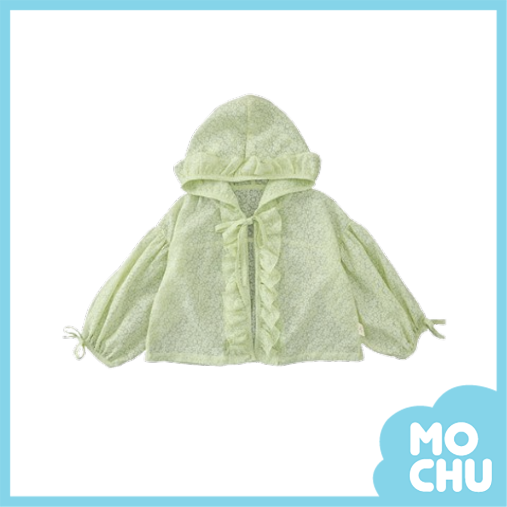 波浪花邊防曬連帽外套(兩色)