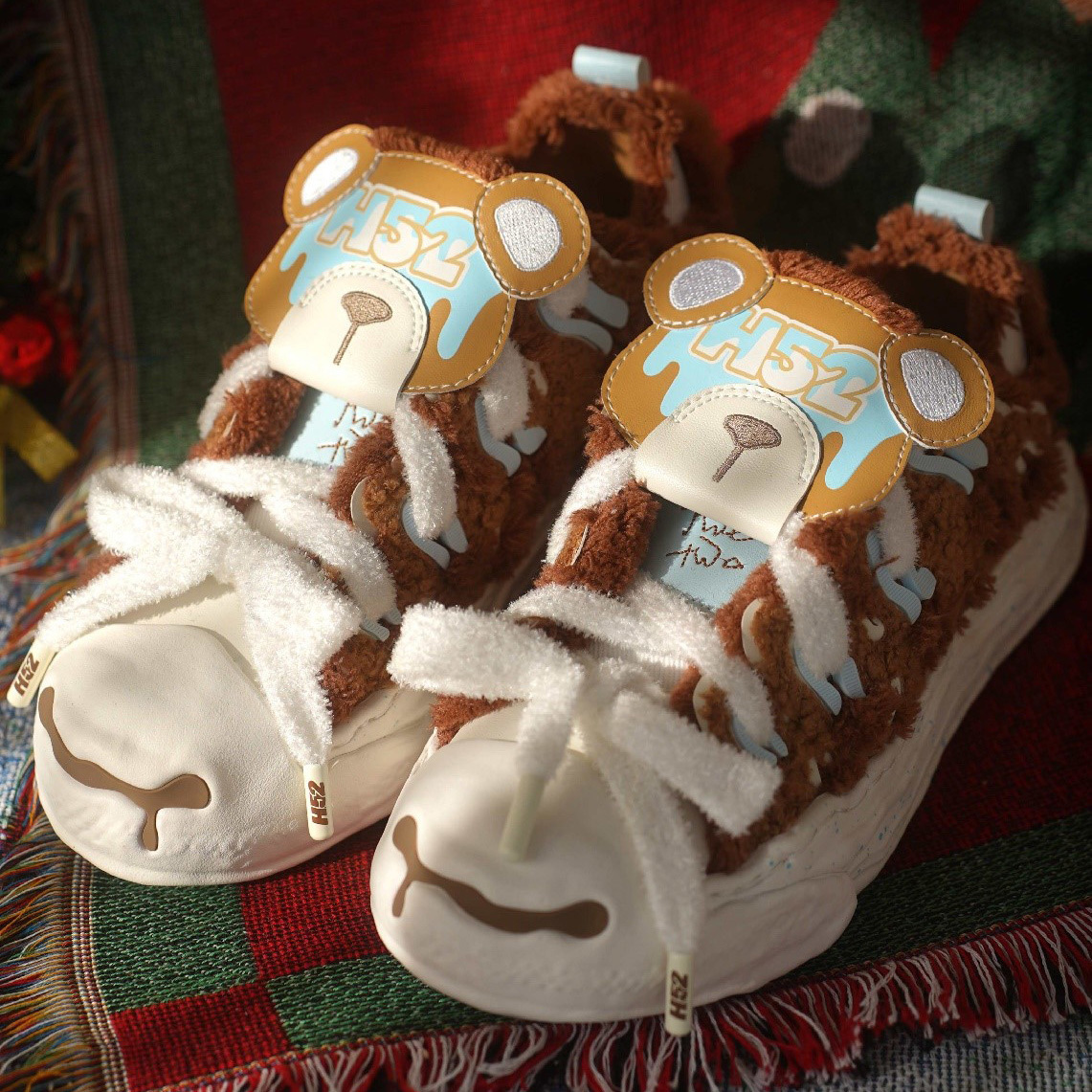 小紅書爆款 趙露思同款 H52 蛋糕鞋 蛋糕鞋盒 平替款MMY 吳建豪XVESSEL 解構鞋 溶解鞋 開口笑 泰迪熊限定 泰迪熊 熊貓 動物園 男女休閒鞋