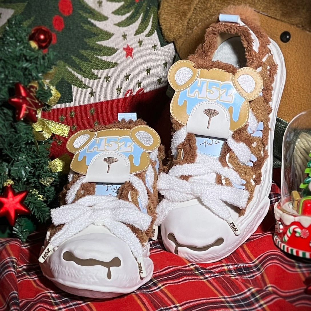 小紅書爆款 趙露思同款 H52 蛋糕鞋 蛋糕鞋盒 平替款MMY 吳建豪XVESSEL 解構鞋 溶解鞋 開口笑 泰迪熊限定 泰迪熊 熊貓 動物園 男女休閒鞋