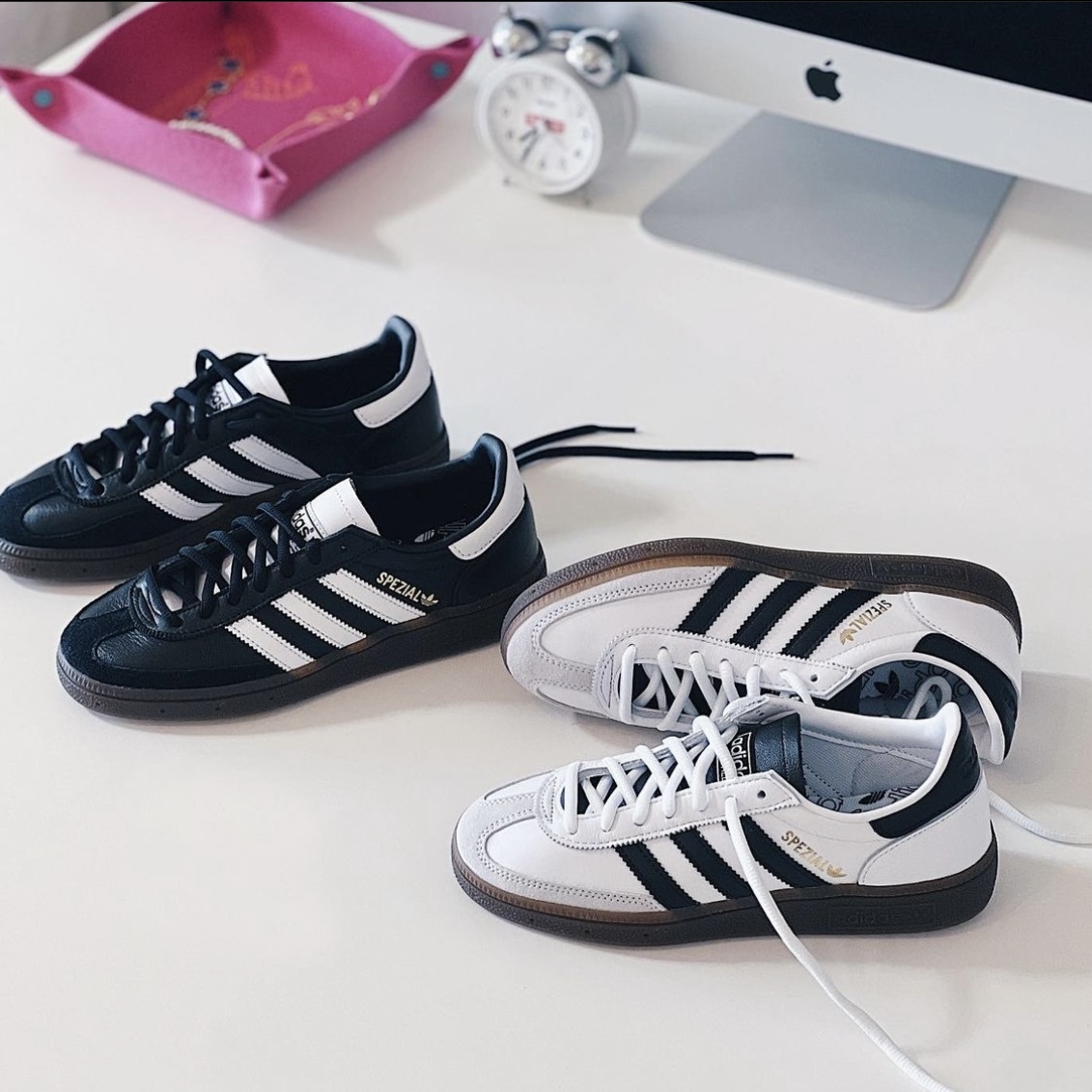 【現貨】Adidas Originals Handball Spezial 低筒 焦糖底 德訓鞋 黑白 白黑