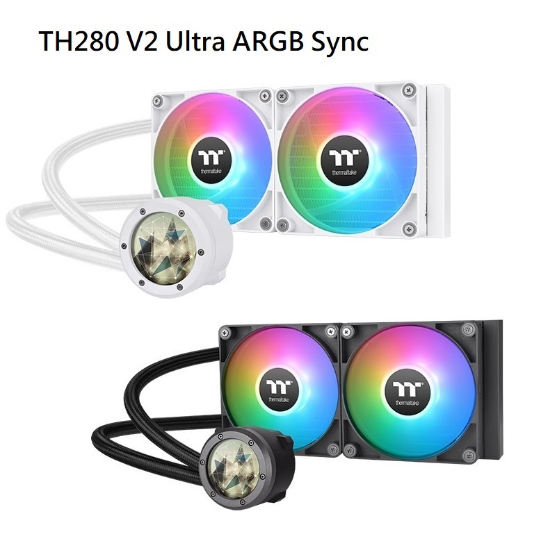米特3C數位–Thermaltake 曜越 TH280 V2 Ultra ARGB Sync 一體式水冷 白色