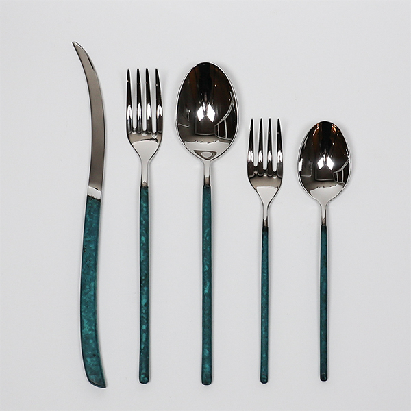 【折燕 ORI-EN】星空藍 單人晚餐餐具五件組