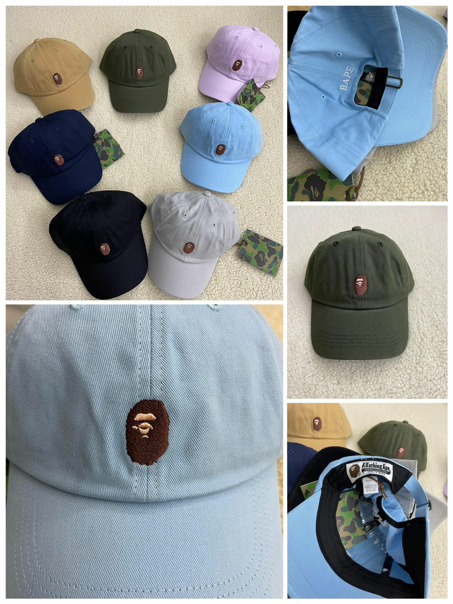 BAPE 刺繡小標棒球帽-2400350