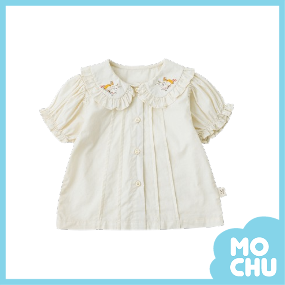 兔子好朋友花邊領襯衫