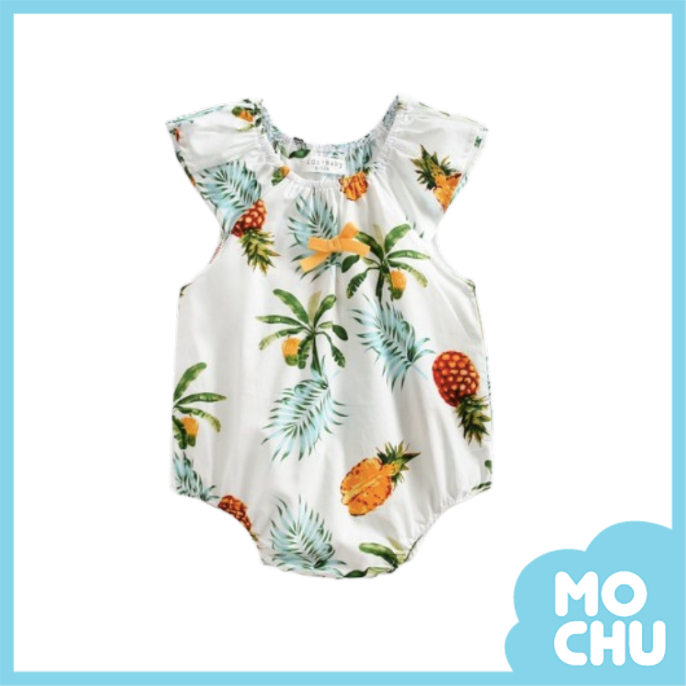 鳳梨叢林無袖包屁衣