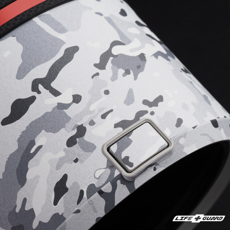 LIFE+GUARD 遮光罩貼膜質感特寫，LIFE+GUARD 設計風格