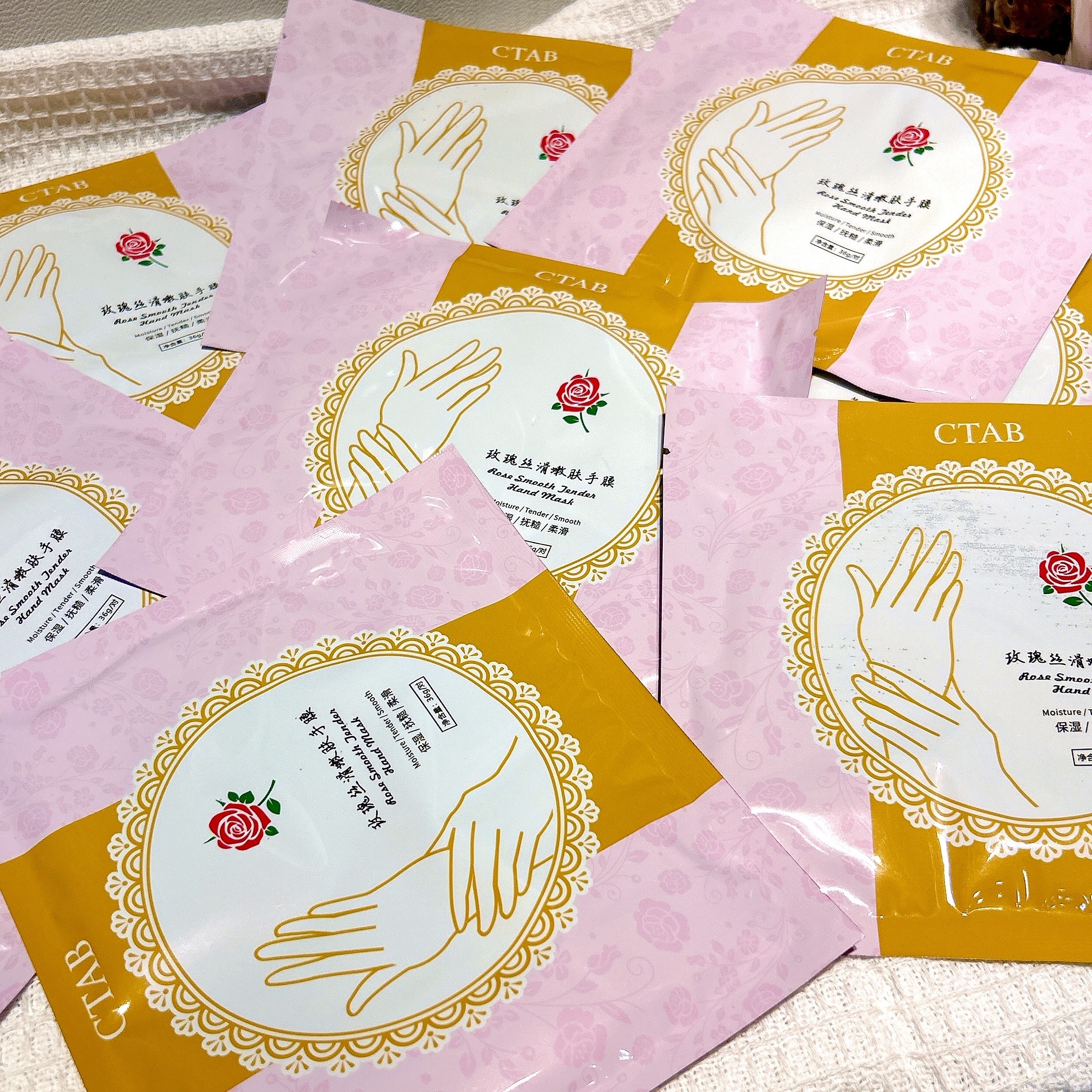 玫瑰絲滑嫩膚手膜 玫瑰手膜 去死皮手膜