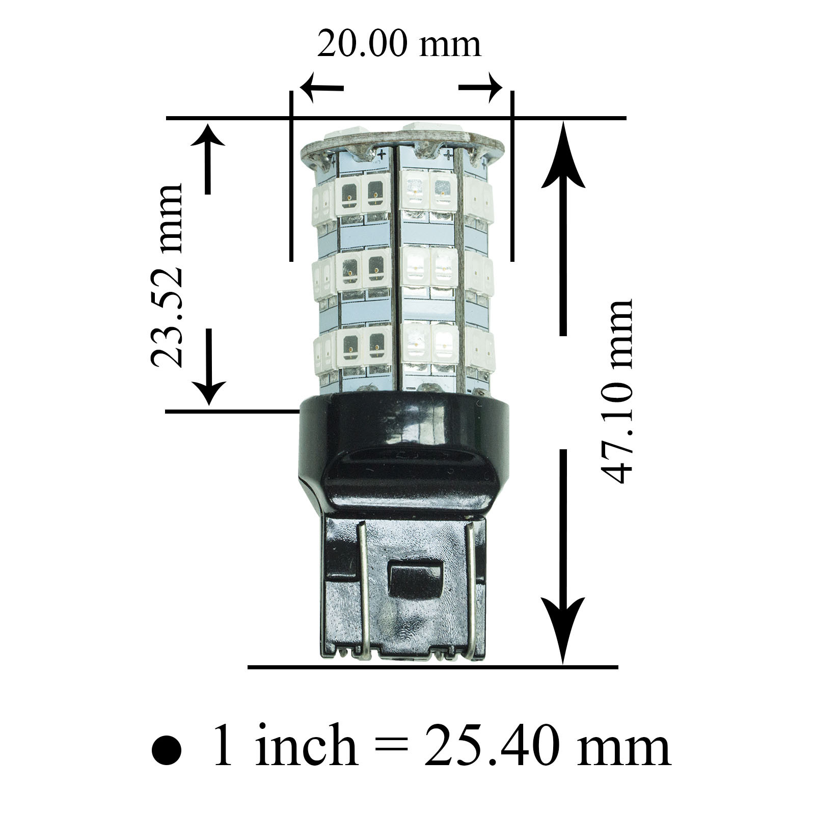 PA LED｜煞車燈 紅光 T20 7443 1157 BAY15D BAZ15D 雙芯 55晶 5630 2835 LED 紅光 尾燈