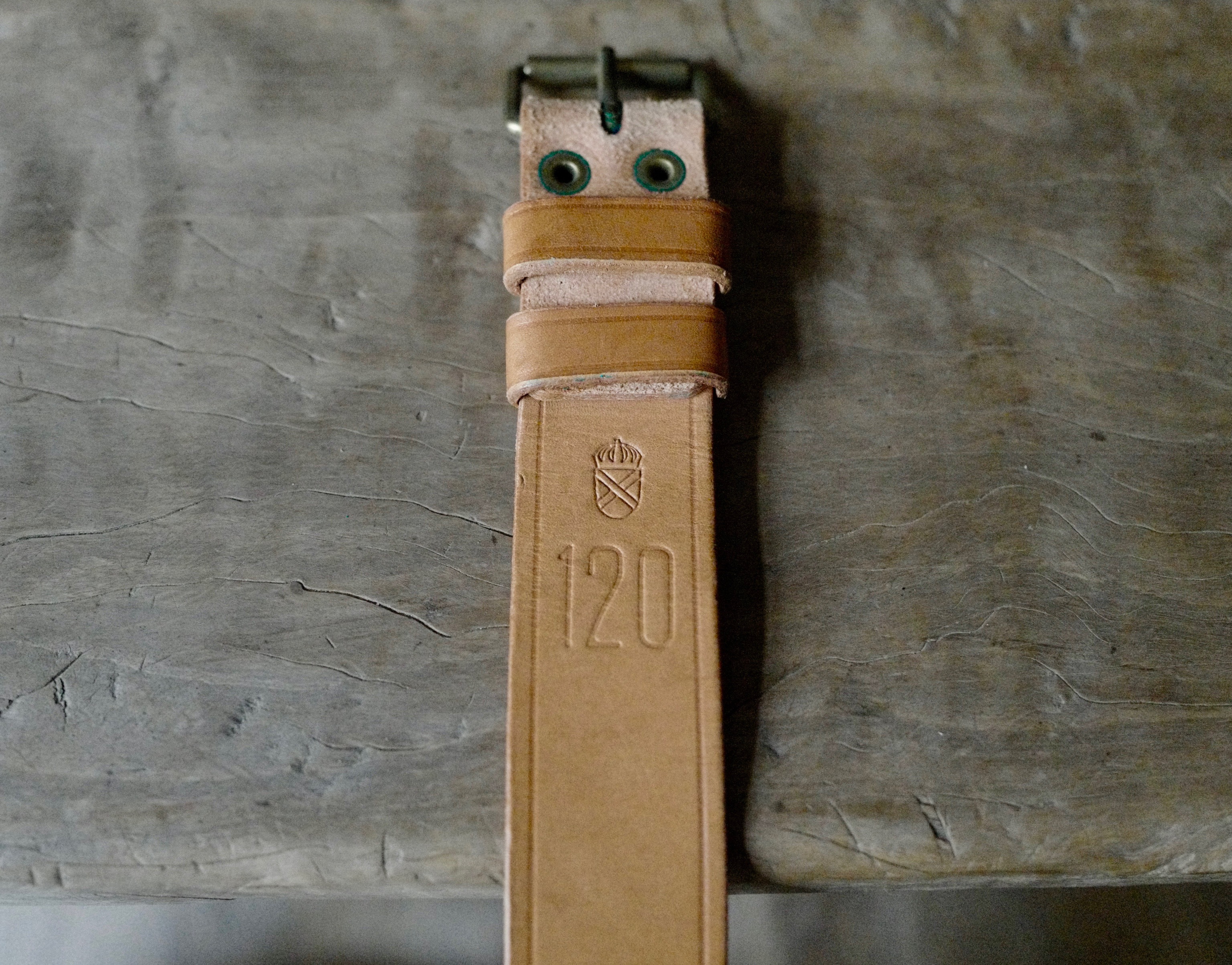 1960'S 瑞典皇家軍用皮帶 dead stock 全新庫存品 W32 ~ W40 可使用