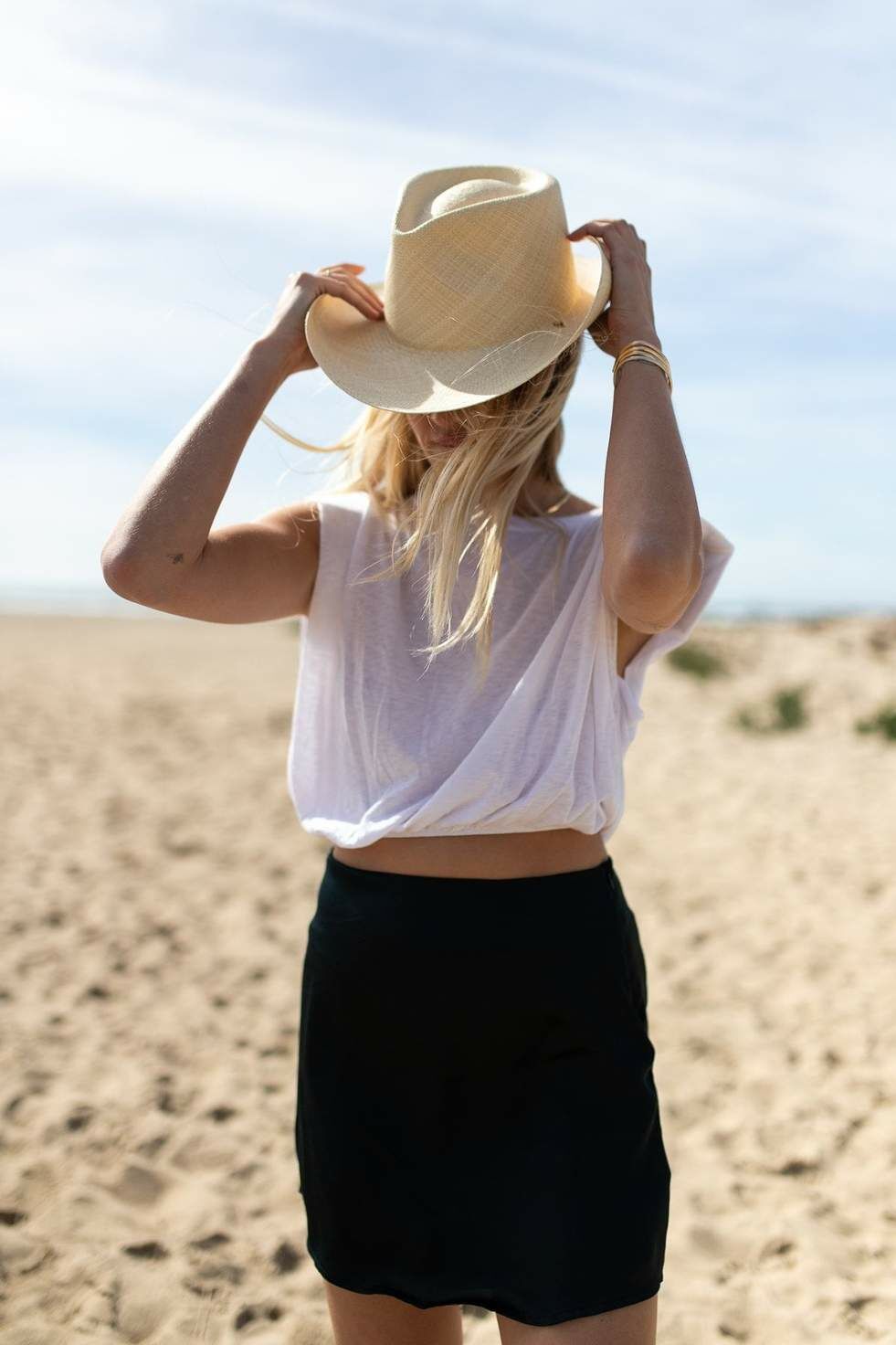 Strong Shoulder Crop Tank 墊肩棉質背心