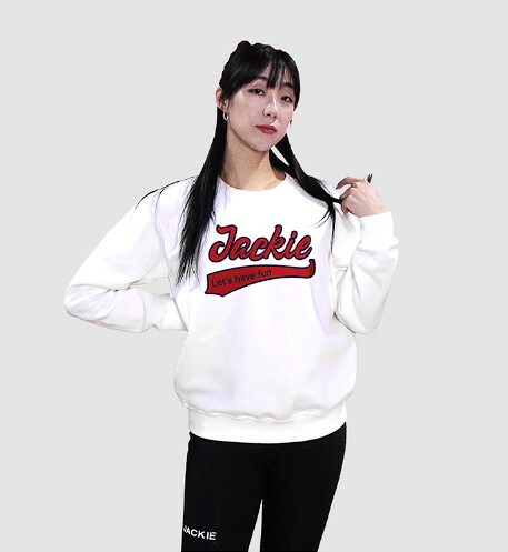 JACKIE白色運動大學T