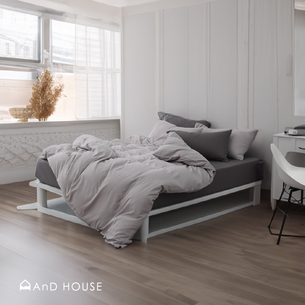 舒柔棉｜100%Polyester｜雙色配｜暖灰色ｘ深灰 OREO那提