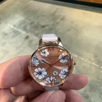 [S] LUXURY WATCH OLIVIA BURTON OB16AN03 GROOVY BLOOMS PARMA VIOLET & ROSEGOLD SUNRAY, 885997364102 (SZZ321)