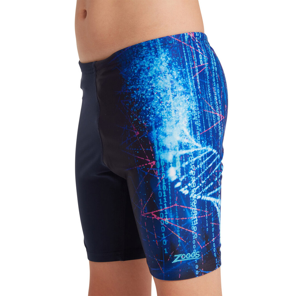 ZOGGS 男孩《星雲程式碼》運動五分泳褲