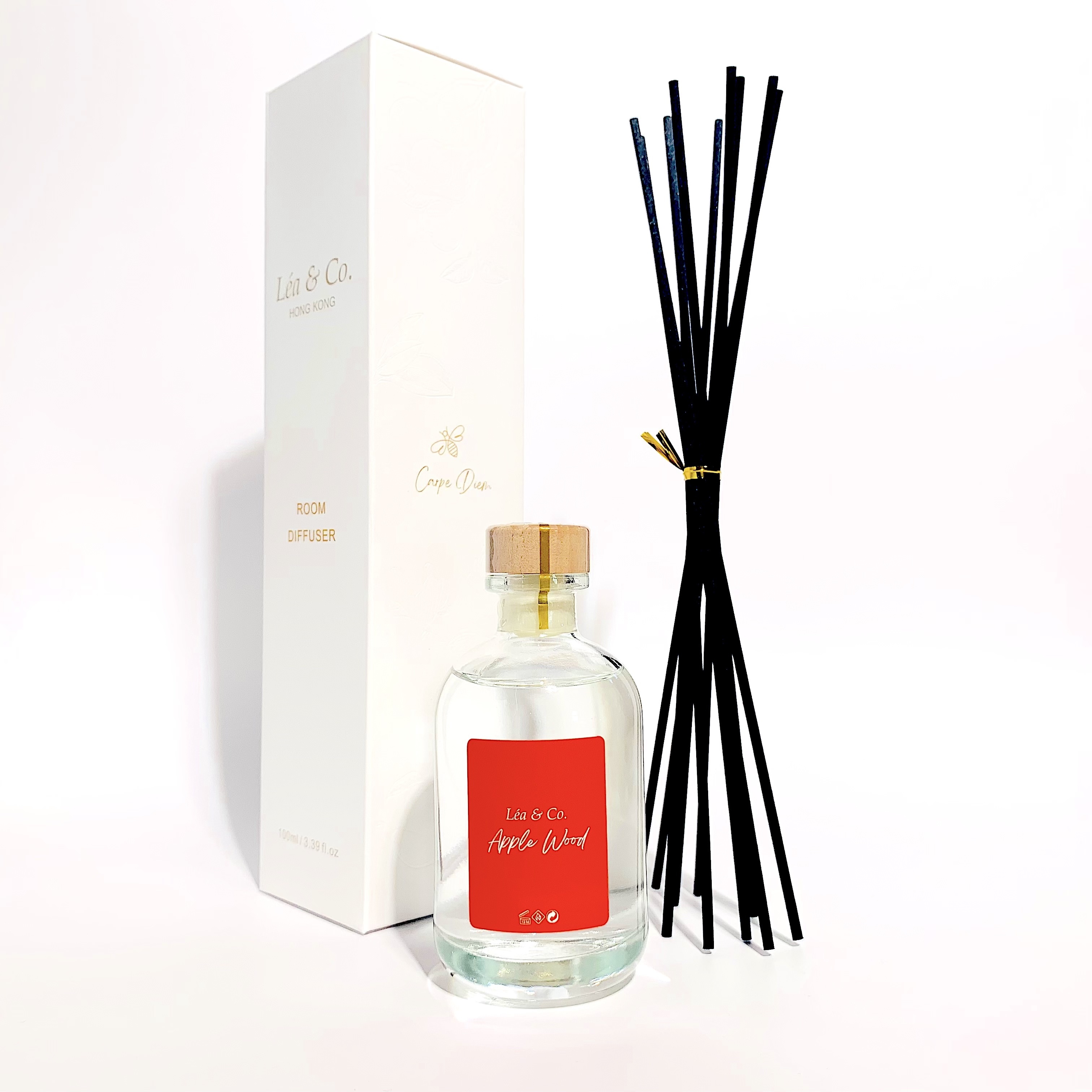 Apple Wood 蘋果木 室內擴香瓶 100ml (連10枝擴香枝)