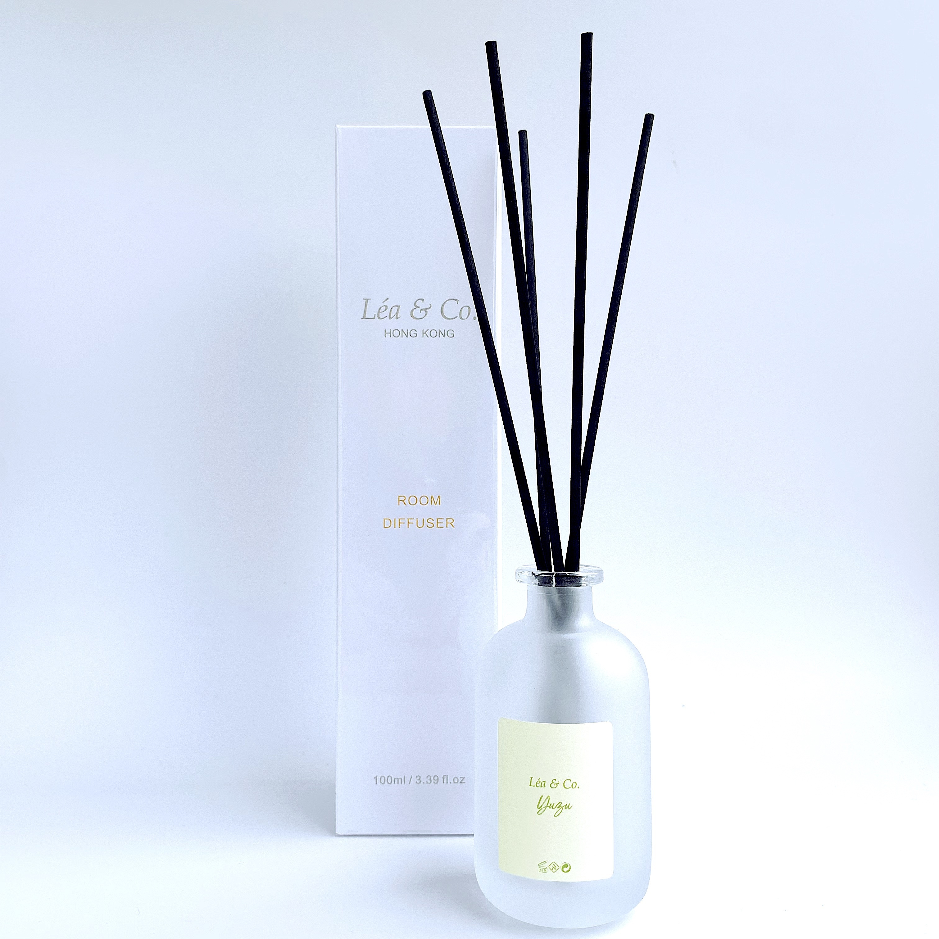 【Yuzu 日本柚子】室內擴香瓶 100ml (連10枝擴香枝)