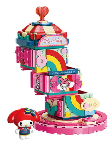 《 Qman 啟蒙積木 》keepplay 三麗鷗 馬戲團系列 美樂蒂