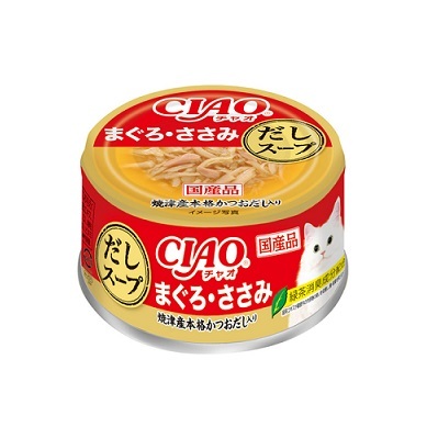CIAO 罐頭 燒津產高湯 雞肉+吞拿魚 75g,A-231【原箱24 罐】