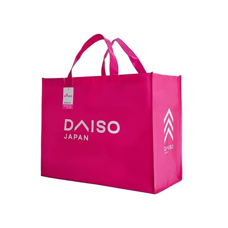 大創購物袋/粉 50x39x20cm