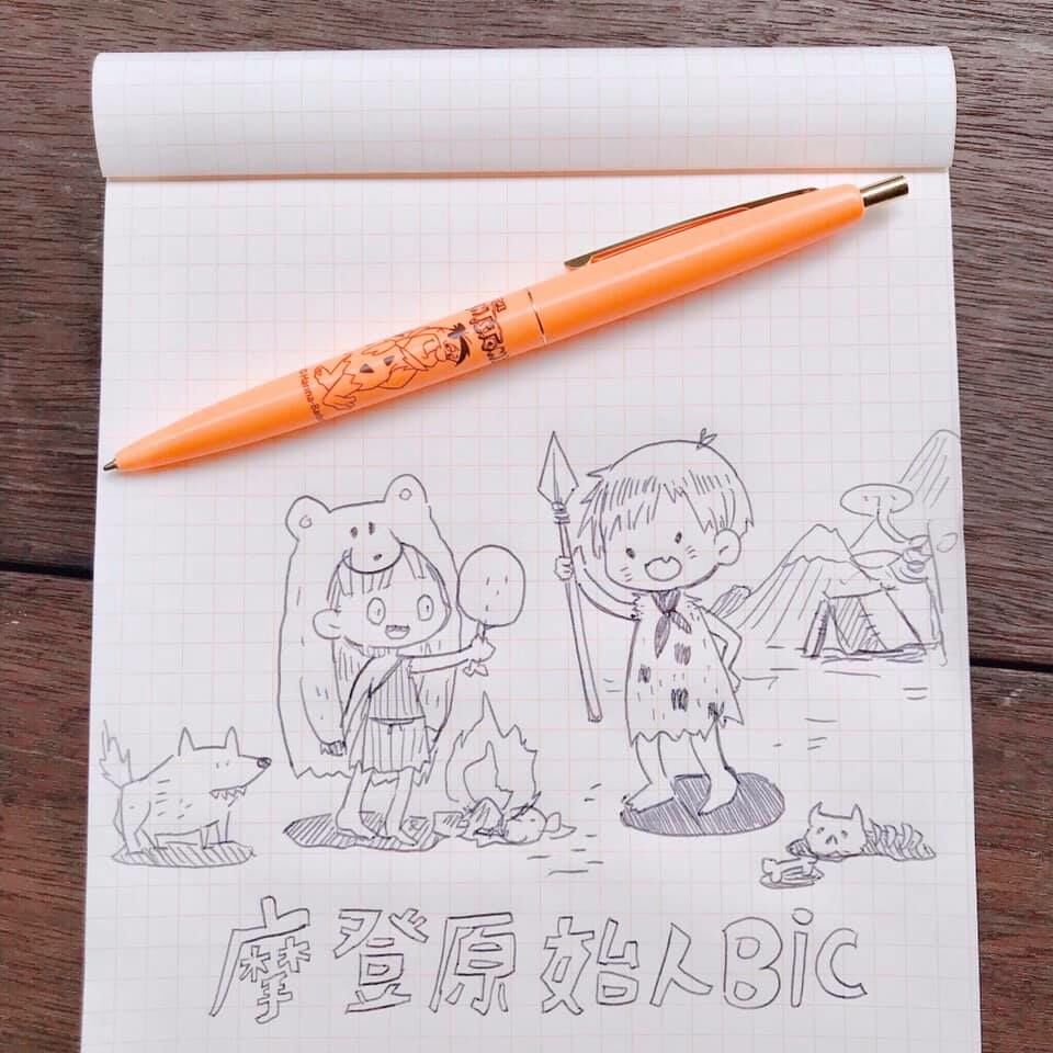 BIC 聯名款原子筆 0.7mm 黑色筆芯｜Ensky 日本