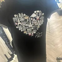 [S] KARL LAGERFELD WHIMSY HEART T-SHIRT DRESS,BLACK, L4WDD471-BLK (SKL961)