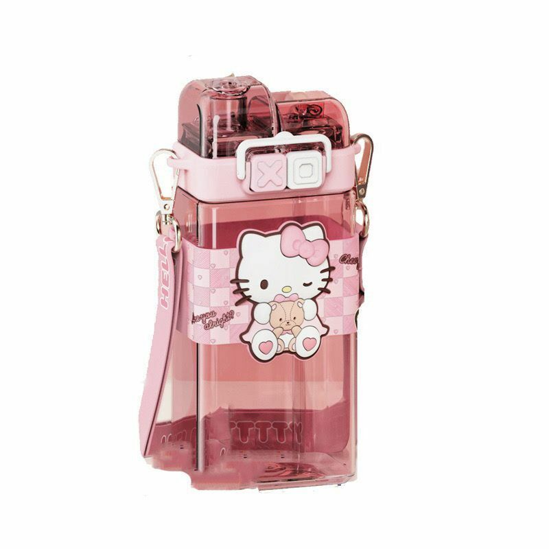 Sanrio 正版授權雙飲方形水樽 520ml [#SQ24040301]