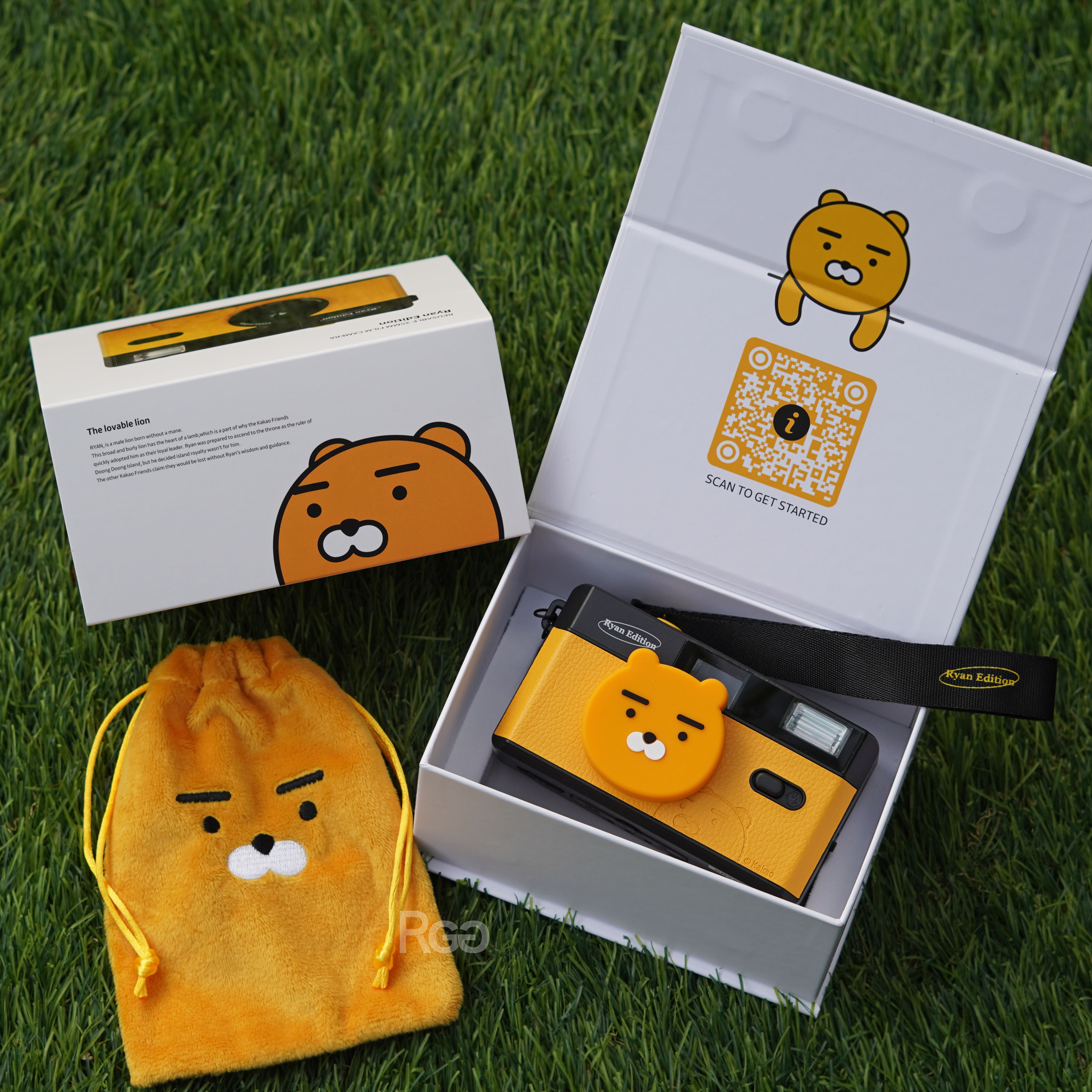 Kakao Friends 重複用即可拍 底片相機與配件萊恩黃商品照