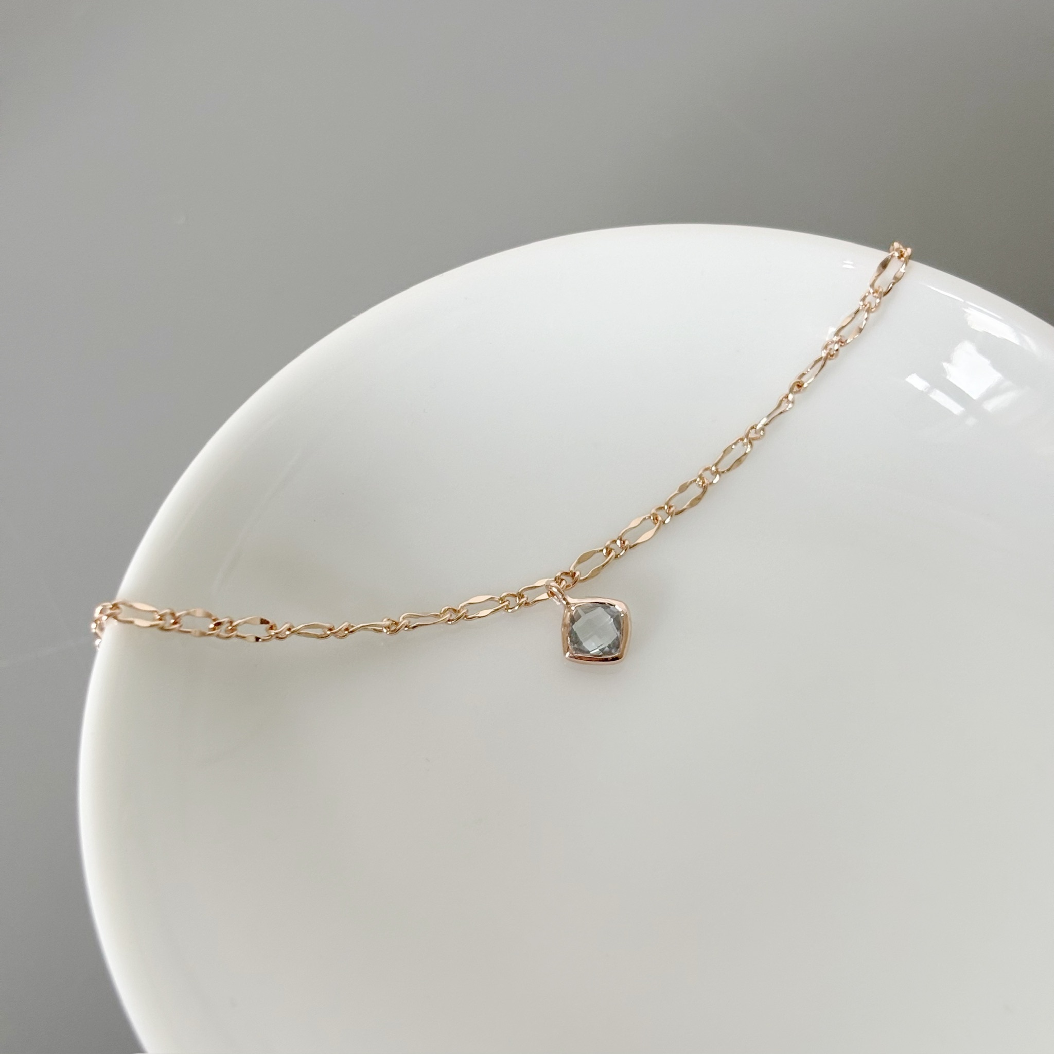 Bazel菱形托帕石手鏈