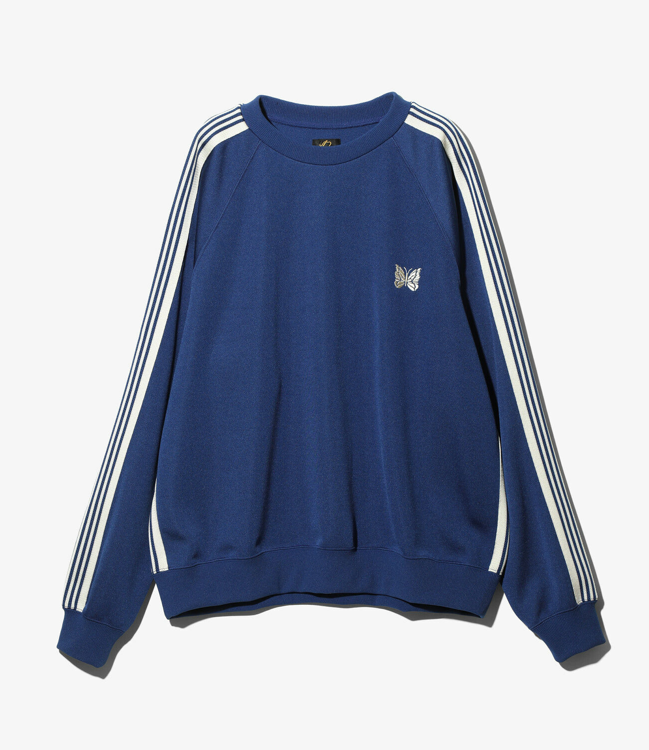 NEEDLES TRACK CREW NECK SHIRT - ROYAL