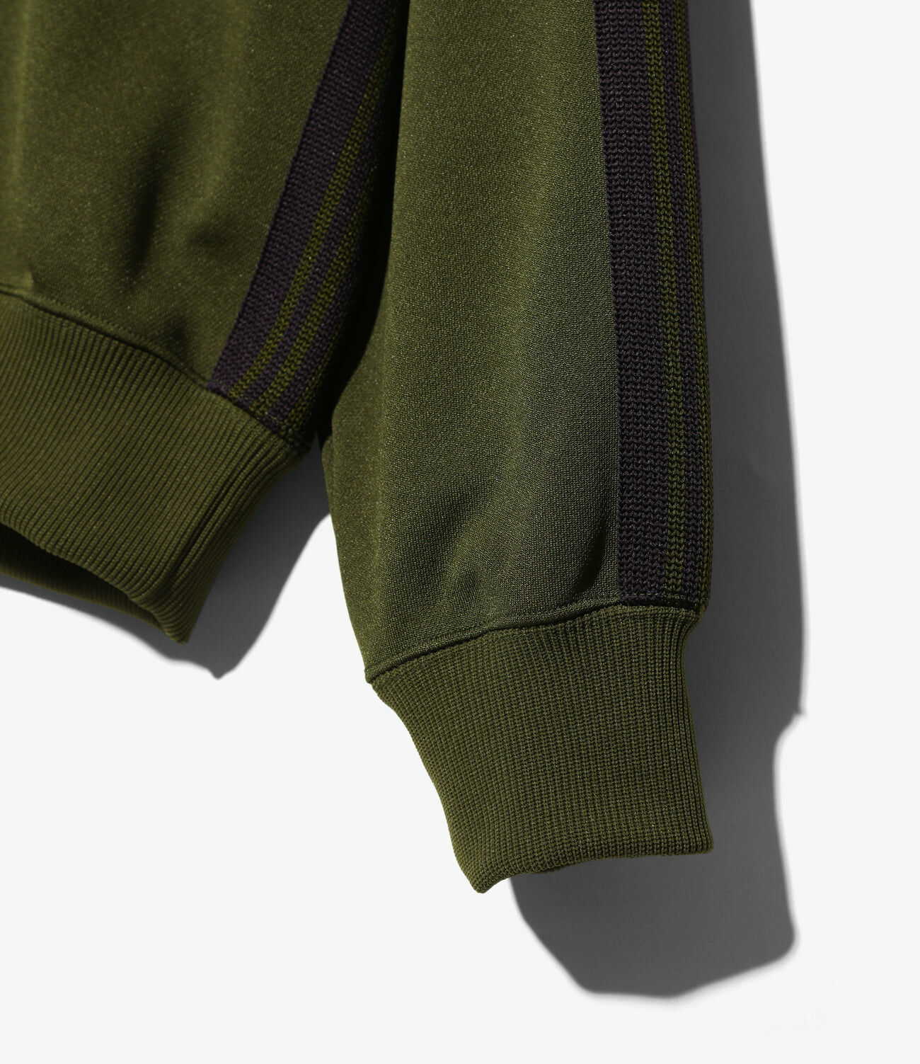 NEEDLES TRACK CREW NECK SHIRT - OLIVE